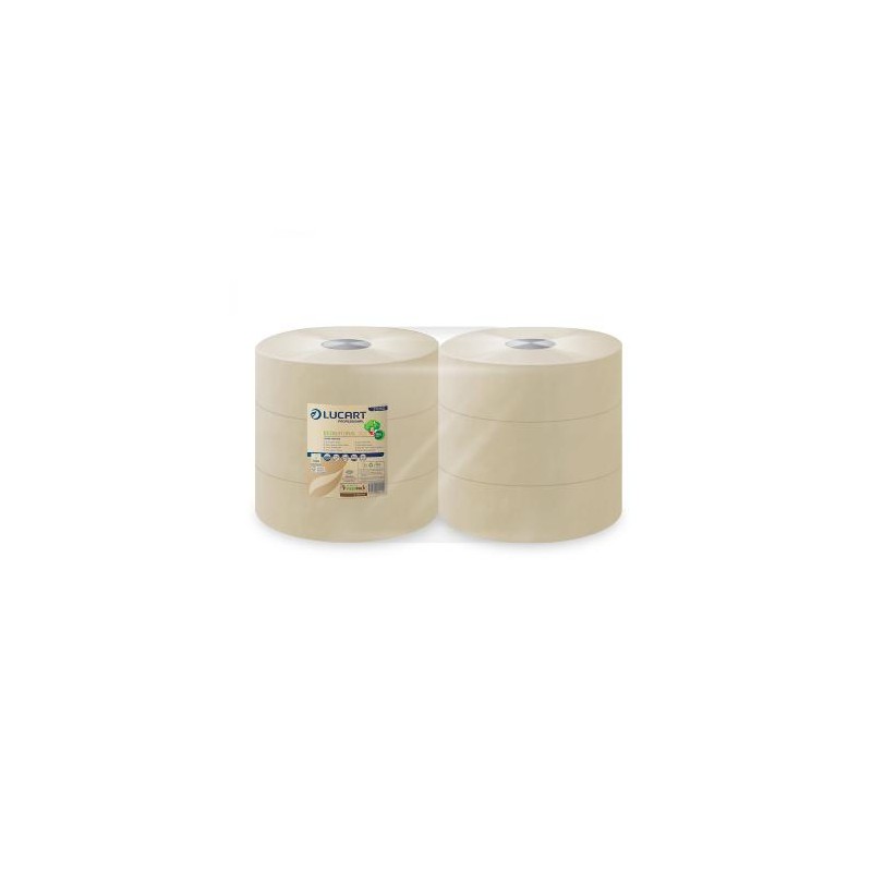 TOILETPAPIER ECONATURAL JUMBO ROL 2laags  8.5CMX350M 1458 VELLEN per rol