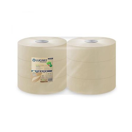 TOILETPAPIER ECONATURAL JUMBO ROL 2laags  8.5CMX350M 1458 VELLEN per rol