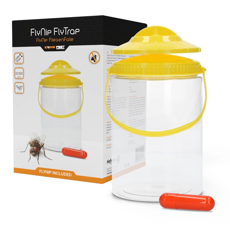 Knock Pest FlyNip VliegenVal met lokstof inbegrepen Knock Pest FlyNip VliegenVal met lokstof inbegrepen