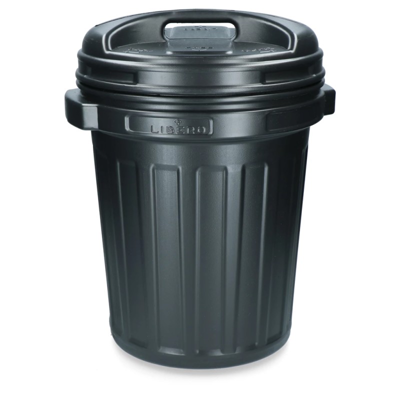 Voerton met draaisluiting 40 liter Black Zwart Voerton met draaisluiting 40 liter Black Zwart